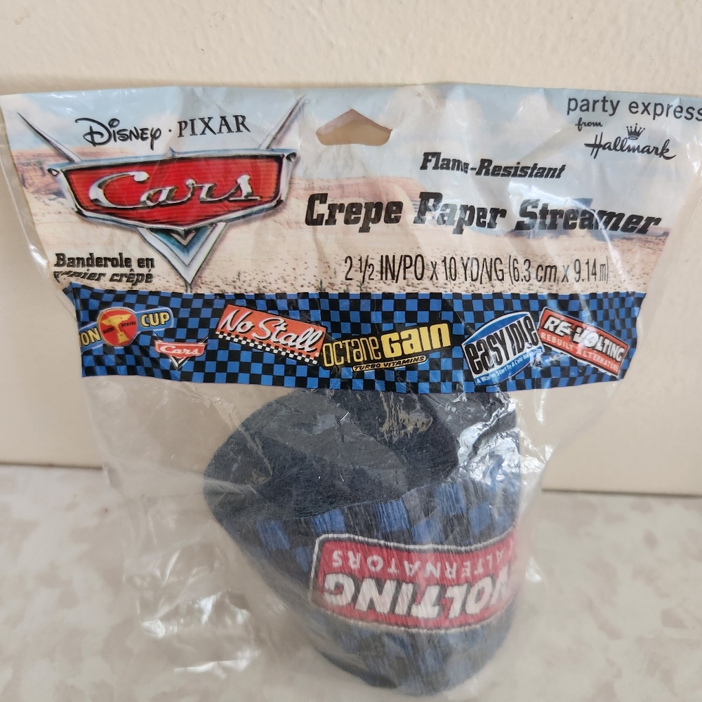 Disney Cars Crepe Paper Party Streamer
